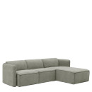Καναπές Γωνιακός Αναστρέψιμος ArteLibre MAFFEI Γκρι Ύφασμα 268x163x76cm