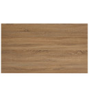 Τραπέζι Τραπεζαρίας ArteLibre MINOS Sonoma/Λευκό Μέταλλο/Μοριοσανίδα 120x70x75cm