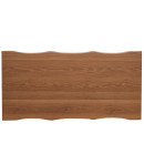 Τραπέζι Τραπεζαρίας ArteLibre AEMON Σκούρο Ακακία/Μαύρο Μέταλλο/Μοριοσανίδα 180x90x75cm