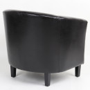 Πολυθρόνα ArteLibre FIORELLA Καφέ PU 73x69x75cm