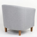 Πολυθρόνα ArteLibre FIORELLA Γκρι Ύφασμα 73x69x75cm