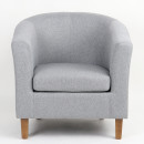 Πολυθρόνα ArteLibre FIORELLA Γκρι Ύφασμα 73x69x75cm