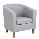 Πολυθρόνα ArteLibre FIORELLA Γκρι Ύφασμα 73x69x75cm