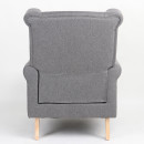 Πολυθρόνα ArteLibre OTTAVIA Σκούρο Γκρι Ύφασμα 77x80x106cm