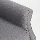 Πολυθρόνα ArteLibre OTTAVIA Σκούρο Γκρι Ύφασμα 77x80x106cm