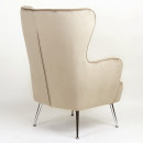 Πολυθρόνα ArteLibre VITTORIA Καφέ Βελούδο 76x79x101cm