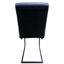 Καρέκλα Τραπεζαρίας ArteLibre ESTRELLA Γκρι/Μαύρο PU/Μέταλλο 43x56x95cm