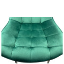 Καρέκλα Τραπεζαρίας ArteLibre BRISA Πράσινο/Μαύρο Βελούδο/Μέταλλο 53x60x85cm