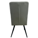 Καρέκλα Τραπεζαρίας ArteLibre FANDANGO Μπεζ/Μαύρο Ύφασμα/Μέταλλο 43x56x97cm