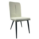 Καρέκλα Τραπεζαρίας ArteLibre FANDANGO Μπεζ/Μαύρο Ύφασμα/Μέταλλο 43x56x97cm