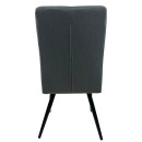 Καρέκλα Τραπεζαρίας ArteLibre FANDANGO Γκρι/Μαύρο Ύφασμα/Μέταλλο 43x56x97cm