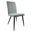 Καρέκλα Τραπεζαρίας ArteLibre FANDANGO Γκρι/Μαύρο Ύφασμα/Μέταλλο 43x56x97cm