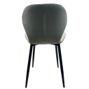 Καρέκλα Τραπεζαρίας ArteLibre RIOJA Sand/Μαύρο Ύφασμα/Μέταλλο 46x50x80cm