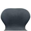 Καρέκλα Τραπεζαρίας ArteLibre RIOJA Γκρι/Μαύρο Ύφασμα/Μέταλλο 46x50x80cm