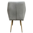 Καρέκλα Τραπεζαρίας ArteLibre LAGOA Ανοιχτό Καφέ/Φυσικό Ύφασμα/Μέταλλο 46x57x86cm