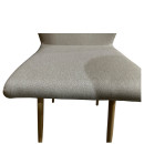 Καρέκλα Τραπεζαρίας ArteLibre LAGOA Ανοιχτό Καφέ/Φυσικό Ύφασμα/Μέταλλο 46x57x86cm