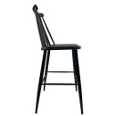 Σκαμπό Bar ArteLibre MARANTA Μαύρο PP/Μέταλλο 45x46x97cm