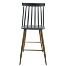 Σκαμπό Bar ArteLibre MARANTA Γκρι/Φυσικό PP/Μέταλλο 45x46x97cm