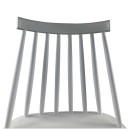 Σκαμπό Bar ArteLibre MARANTA Λευκό/Καρυδί PP/Μέταλλο 45x46x97cm