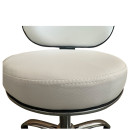 Καρέκλα Εργασίας ArteLibre FIRMEZA Λευκό/Χρώμιο PU/Μέταλλο 47x47x67/78cm