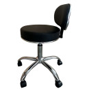 Καρέκλα Εργασίας ArteLibre FIRMEZA Μαύρο/Χρώμιο PU/Μέταλλο 47x47x67/78cm