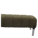 Παγκάκι Ottoman ArteLibre KUBO Πράσινο Ύφασμα Teddy/Μέταλλο 40x116.5x50cm