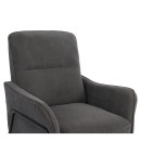 Πολυθρόνα ArteLibre ELAN Γκρι Σκούρο Ύφασμα Κοτλέ/Μέταλλο 94x77x82cm