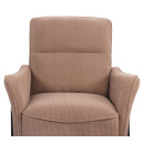 Πολυθρόνα ArteLibre ELAN Taupe Ύφασμα Κοτλέ/Μέταλλο 94x77x82cm