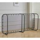 Κρεβάτι Σπαστό ArteLibre FLEXREST Με Στρώμα Πάχους 12cm Μαύρο Μέταλλο 180x80x33cm