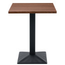 Τραπέζι Τραπεζαρίας ArteLibre BROOKWYN Καρυδί/Μαύρο Μέταλλο/Μοριοσανίδα 60x60x74cm