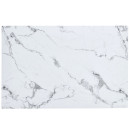 Τραπέζι Τραπεζαρίας ArteLibre IRWELL Λευκό Μάρμαρο/Μαύρο Μέταλλο/Μοριοσανίδα 120x80x75cm