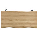 Τραπέζι Τραπεζαρίας ArteLibre BRANWELL Sonoma/Μαύρο Μέταλλο/Μοριοσανίδα 160x80x77.5cm