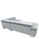 Καναπές Γωνιακός ArteLibre LUZANO Γκρι Ανοιχτό Ύφασμα/MDF 277x203x100cm