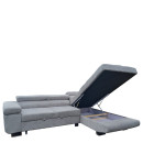 Καναπές Γωνιακός ArteLibre LUZANO Γκρι Ανοιχτό Ύφασμα/MDF 277x203x100cm