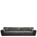 Καναπές Γωνιακός ArteLibre ORVELLA Γκρι Ύφασμα 363x194x80cm