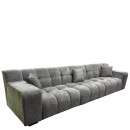 Καναπές Γωνιακός ArteLibre ORVELLA Γκρι Ύφασμα 363x194x80cm