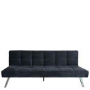 Καναπές Κρεβάτι ArteLibre ELVORE Μαύρο Ύφασμα/Ξύλο 190x83x74cm
