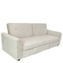 Καναπές Κρεβάτι ArteLibre VALMERO Μπεζ Ύφασμα/Ξύλο 216x85x85cm