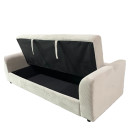 Καναπές Κρεβάτι ArteLibre VALMERO Μπεζ Ύφασμα/Ξύλο 216x85x85cm