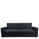 Καναπές Κρεβάτι ArteLibre VALMERO Μαύρο Ύφασμα/Ξύλο 216x85x85cm