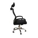 A1710 ΜΑΥΡΟ MESH ΠΟΛΥΘΡΟΝΑ ΓΡΑΦΕΙΟΥ 62Χ61Χ44-109/54-121εκ.