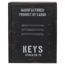 Κλειδοθήκη ‘Cargo’ 8 Θέσεων Μαύρο Μέταλλο 23x9x30cm