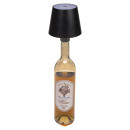 Επιτραπέζιο Φωτιστικό LED Φορητό Για Μπουκάλι Μαύρο Πλαστικό 11x10.5cm