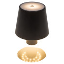 Επιτραπέζιο Φωτιστικό LED Φορητό Για Μπουκάλι Μαύρο Πλαστικό 11x10.5cm