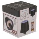 Επιτραπέζιο Φωτιστικό LED Φορητό Για Μπουκάλι Μαύρο Πλαστικό 11x10.5cm