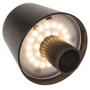 Επιτραπέζιο Φωτιστικό LED Φορητό Για Μπουκάλι Μαύρο Πλαστικό 11x10.5cm