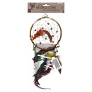 Διακοσμητικό Τοίχου Ονειροπαγίδα Με Φτερά Και Πέρλες 16x30cm