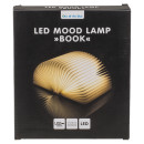 Λάμπα LED Ατμόσφαιρας Επιτραπέζια Βιβλίο Με Εξώφυλλο Δερματίνης Επαναφορτιζόμενη Καφέ 17x13cm