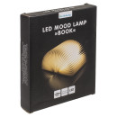 Λάμπα LED Ατμόσφαιρας Επιτραπέζια Βιβλίο Με Εξώφυλλο Δερματίνης Επαναφορτιζόμενη Καφέ 17x13cm