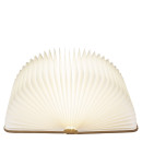 Λάμπα LED Ατμόσφαιρας Επιτραπέζια Βιβλίο Με Εξώφυλλο Δερματίνης Επαναφορτιζόμενη Καφέ 17x13cm